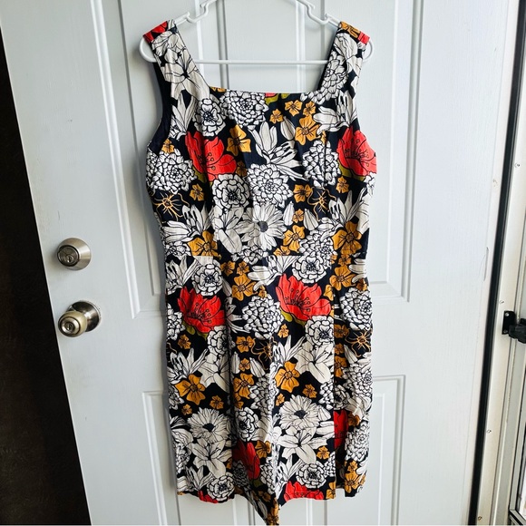 Apsara women’s sleeveless Manhattan Dress floral dress size Large EUC - Picture 1 of 6
